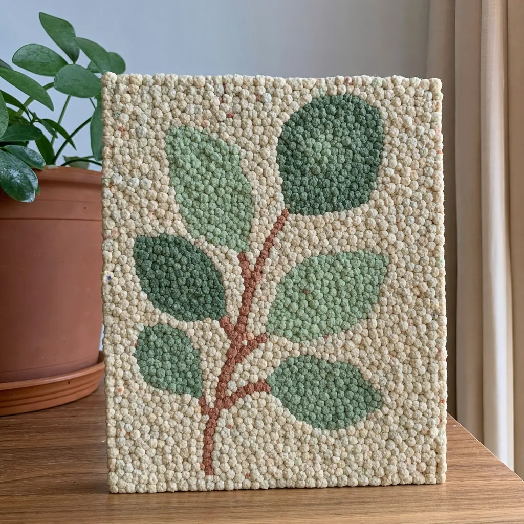 Botanicals paper pulp art